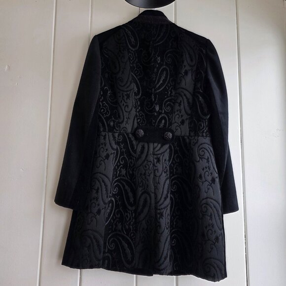 Chico's Women Long Black Dressy Patch Coat size 0 - Picture 4 of 4